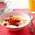 Recept Hangop met sinaasappel en frambozen