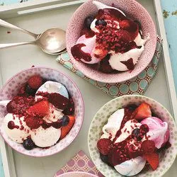 Tip: Eton mess met frambozencoulis