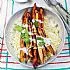 Pittige auberginefrites met couscous
