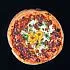 Recept Pizza met gerookt spek, gebakken aardappelen en ei