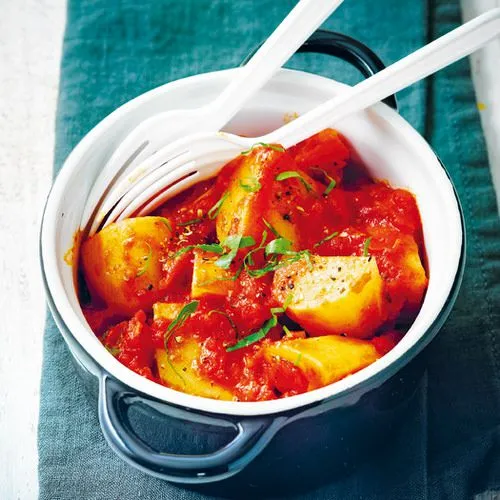 Aardappelpannetje met tomaat