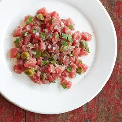 Tip: Tartaar van rode tonijn met kervel