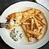 Fish and chips met zelfgemaakte tartaarsaus