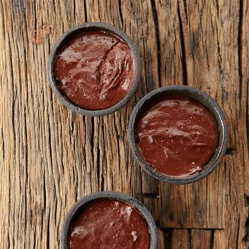 Chocoladeflan in de barbecue