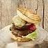 Groenteburger van de barbecue