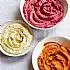 Drie soorten hummus