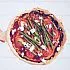Pizza met groene asperges, tomaat en geitenkaas