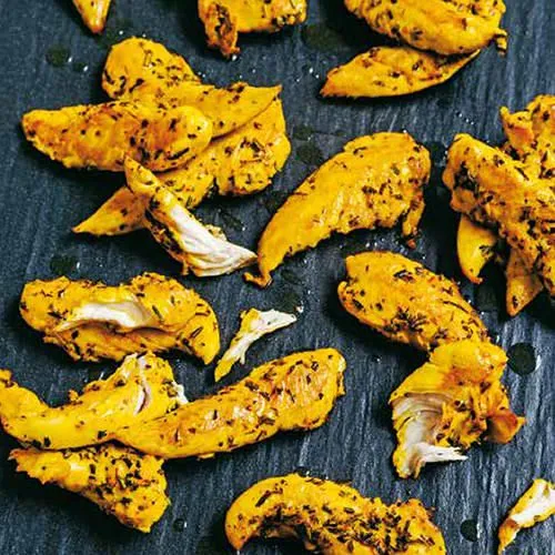 Kipfilet met saffraan en rozemarijn