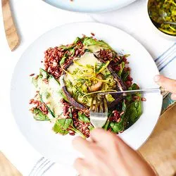 Tip: Champignon stroganoff met spinazie en wilde rijst