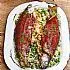Kruidige forel met couscous en sperziebonen