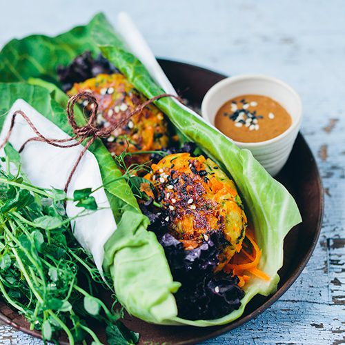 Ongewijzigd Neem een ​​bad Oriëntatiepunt Vegetarische burgers met halloumi - recept - okoko recepten