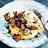 Romige polenta met paddenstoelen en artisjok