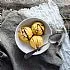 Zoete-aardappelijs met karamel en witte chocolade