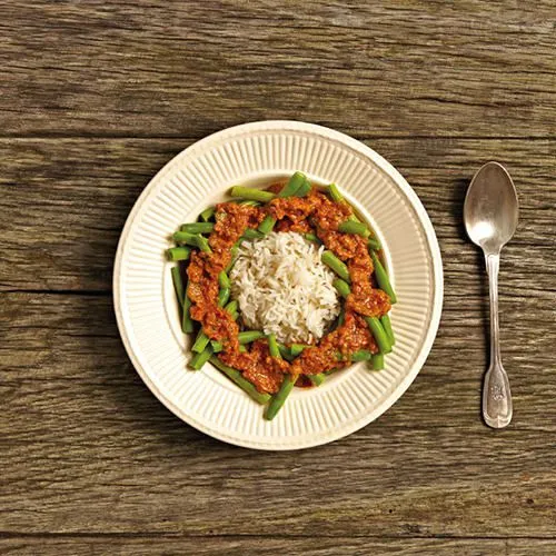 Pittige sperziebonen (sambal goreng buncis)