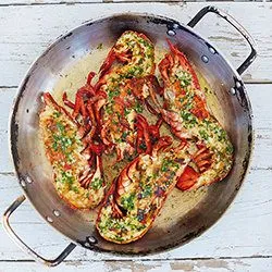 Tip: Gegrilde kreeft met pernod en peterselie