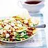 Gado gado (salade met tahoe, tempeh en pindasaus)