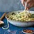 Spaghetti cacio e pepe met rucola en citroen