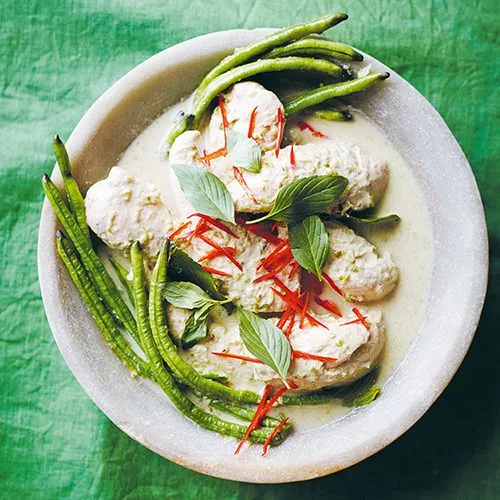 Thaise groene curry met kipfilet
