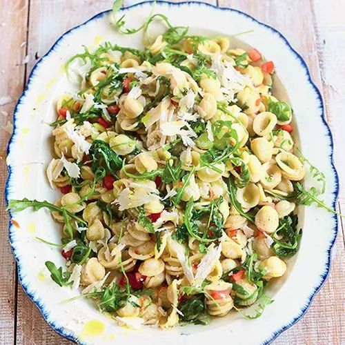 Orecchiette met wilde rucola en pecorino