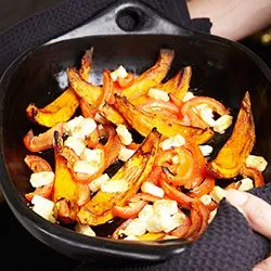 Tip: Gegrilde pompoen met feta
