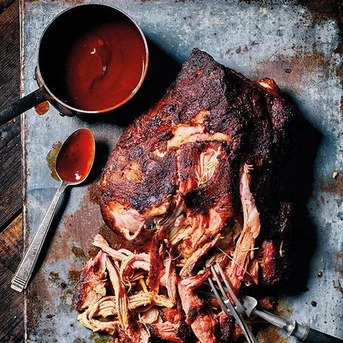 Pulled pork van de barbecue
