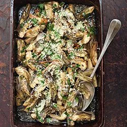 Tip: Artisjokken met Parmezaanse kaas uit de oven