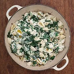Tip: Conchiglie met spinazie en ricotta