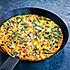Frittata met daslook en shiitake