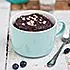 Recept Chocoladelava-mugcake met bosvruchten