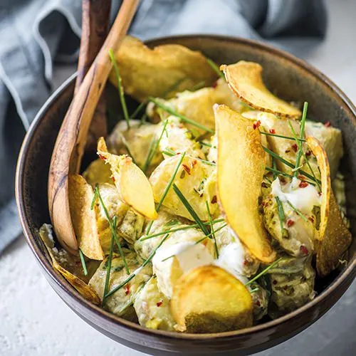 Jonge aardappelsalade van Sergio Herman