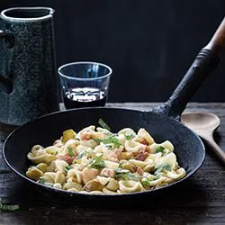 Tip: Orecchiette met peer, pancetta en pecorino