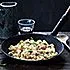 Orecchiette met peer, pancetta en pecorino