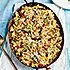 Gebakken penne met asperges, pancetta en provolone