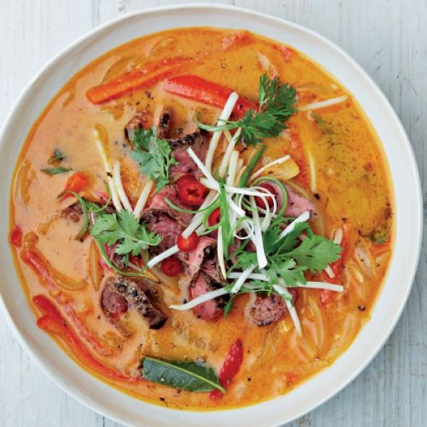 Thaise rode rundvleescurrysoep recept okoko recepten
