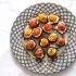 Recept Gevulde kastanjechampignons met knoflook-kruidenolie