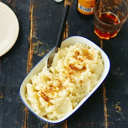 Bloemkoolpuree met sesamolie