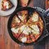 Frittata met paprika, aardappel, prosciutto en ricotta