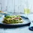Lasagne met zalm, broccoli en een roomsausje