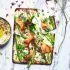 Recept Platbrood met geroosterde asperges, venkel en gerookte zalm