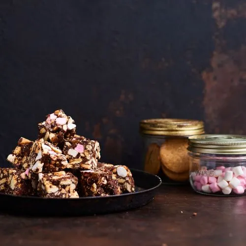 Rocky road met rozijnen