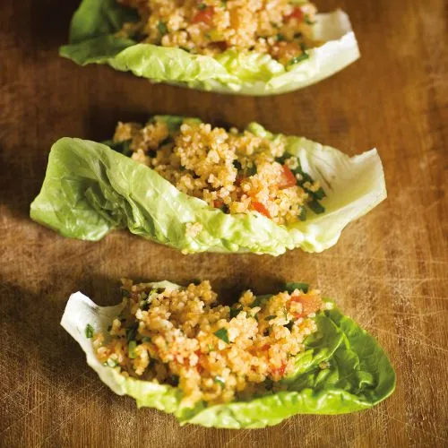 Pittige bulgursalade (kisir)