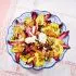 Radicchio salade met guanciale, walnoot en gepocheerd ei