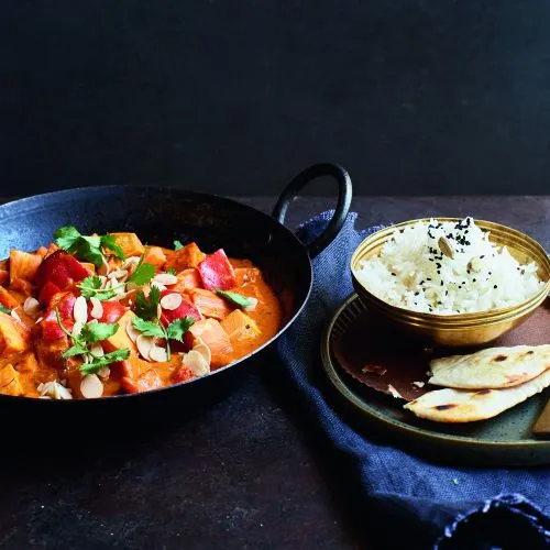 Zoete aardappel tikka masala