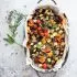 Ovenroasted tofu and veggies