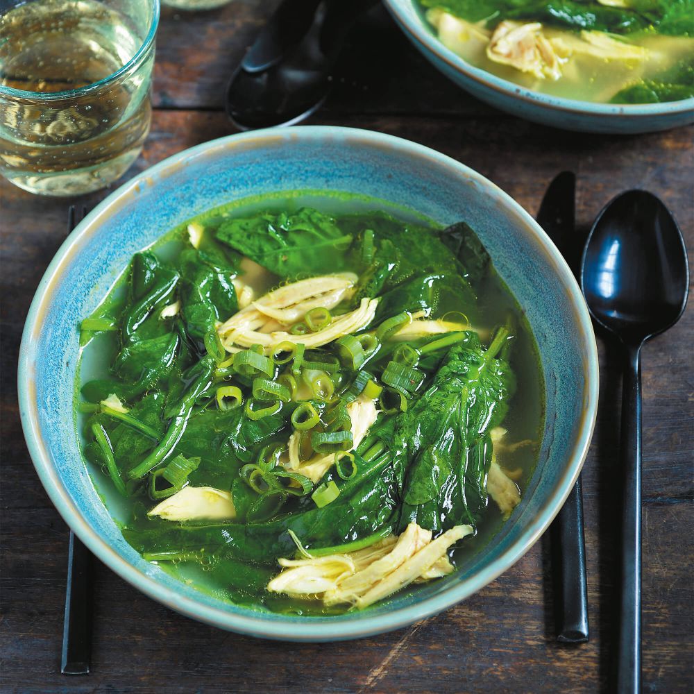 Kippenbouillon met spinazie recept okoko recepten