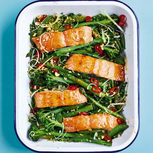 Zalm met soja-honingsaus