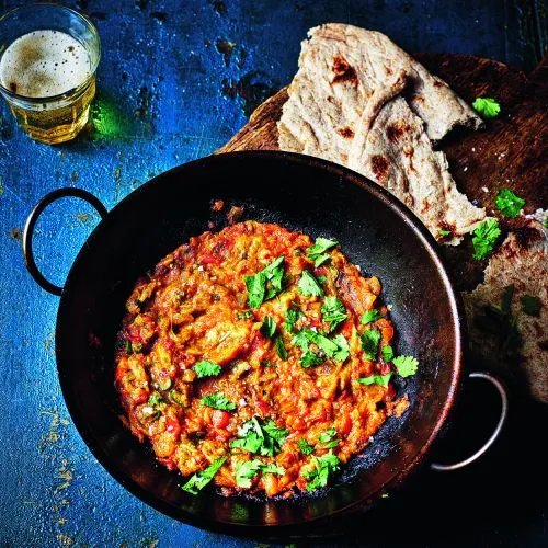 Aubergine balti