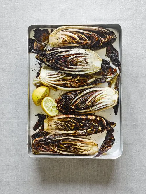 Geroosterd roodlof (radicchio al forno)