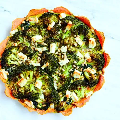 Groentetaart met zoete aardappel