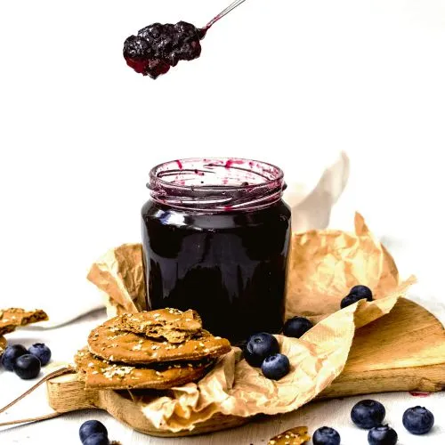 Zomerse blauwebessenjam
